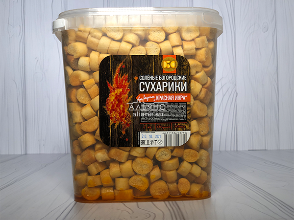 Сухарики с красной икрой в Тюмени