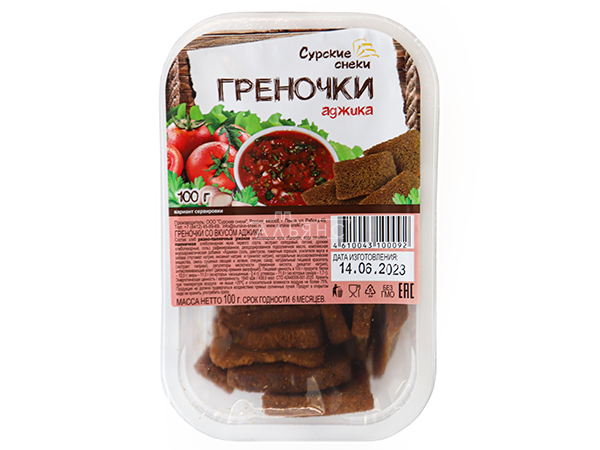 Сурские гренки с Аджикой (100 гр) в Тюмени