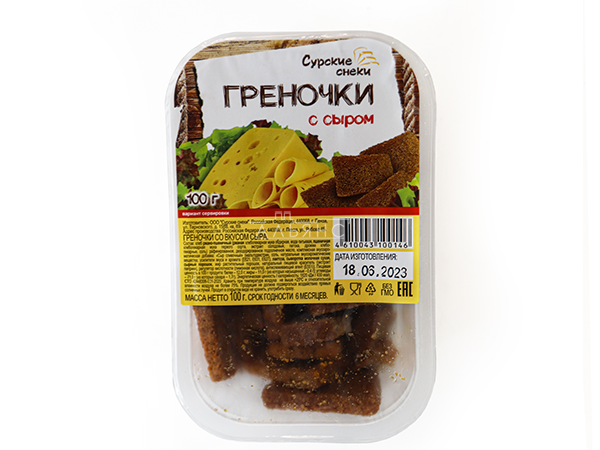 Сурские гренки со вкусом Сыра (100 гр) в Тюмени