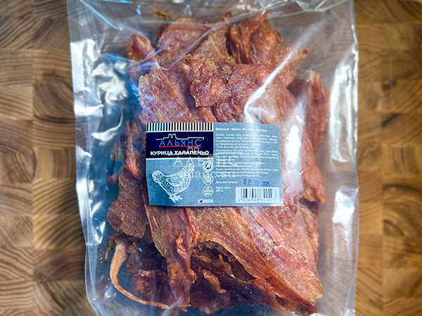 Мясо (АЛЬЯНС) вяленое курица 500гр "С халапеньо" в Тюмени