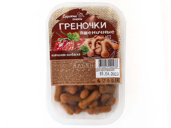 Сурские (ПШЕНИЧНЫЕ) Копченая колбаска (100 гр) в Тюмени