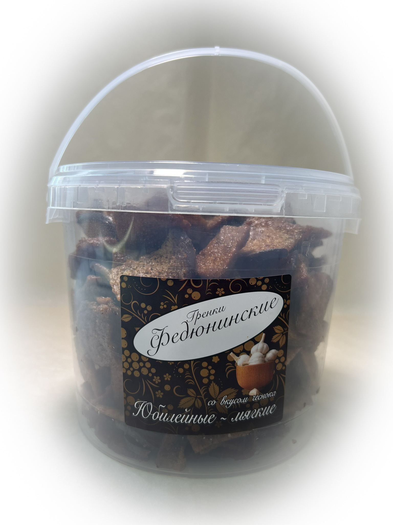 Гренки "ФЕДЮНИНСКИЕ" "Чеснок" (ведро 900 гр.) в Тюмени