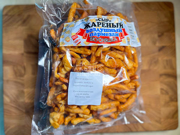 Жареный сыр "ВКУСНЯШКА" со вкусом пармезан (500 гр) в Тюмени