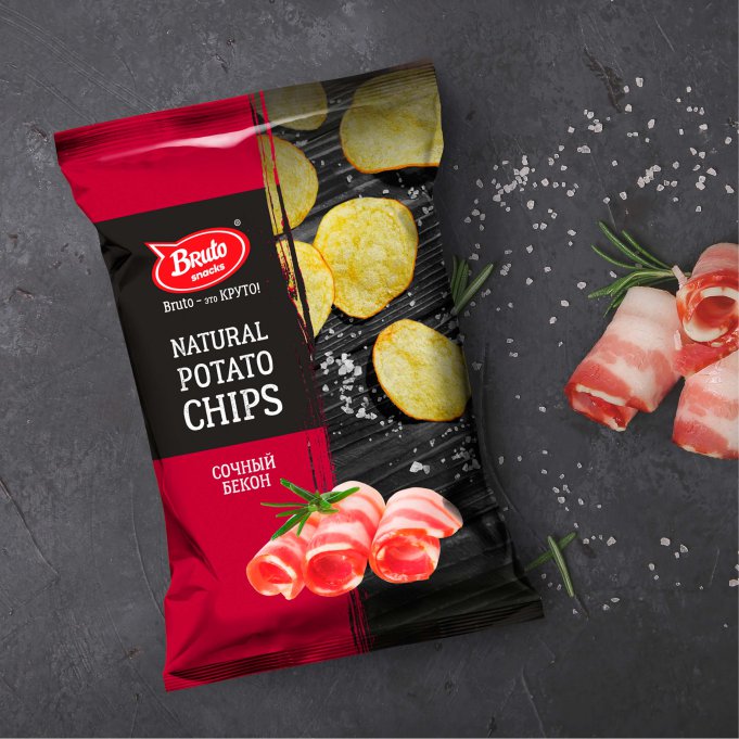 Картофель «Бруто» со вкусом бекона 130 гр. в Тюмени