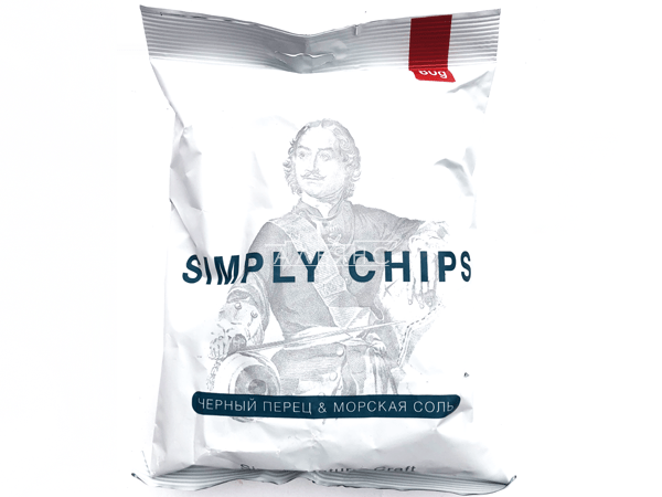 Картофельные чипсы "Simple chips" Морская соль и черный перец 80 гр. в Тюмени