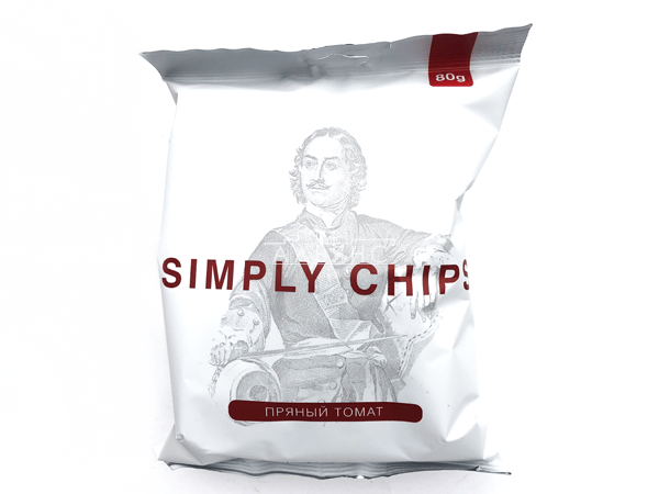 Картофельные чипсы "Simple chips" Пряный томат 80 гр. в Тюмени
